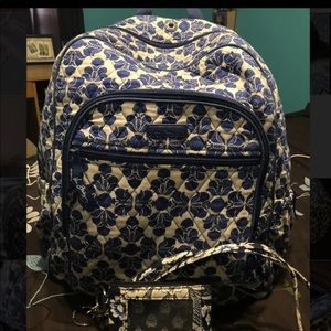 Vera Bradley backpack and lanyard